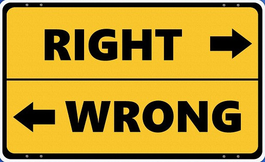 Right/Wrong Road Sign - Ethics In Youth Sports Coaching